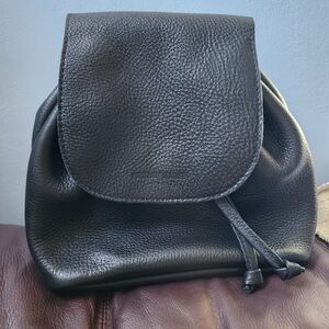 Portland leather goods bucket backpack